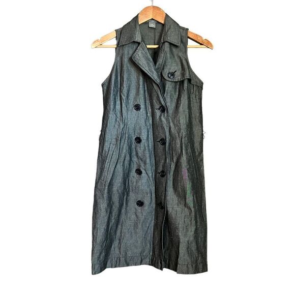 Ann taylor grey Ramie blend sleeveless dress - Picture 5 of 8
